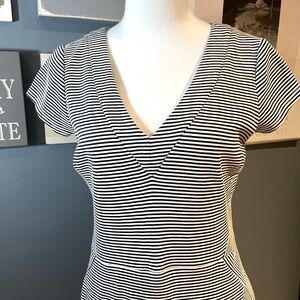 Banana Republic striped sheath dress